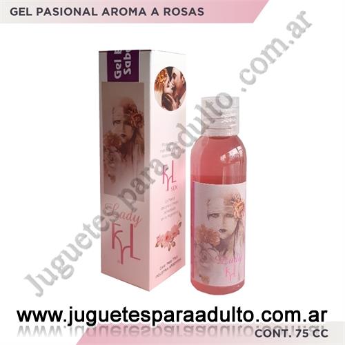 Aceites y lubricantes, , Gel Pasional aroma a rosas 75cc